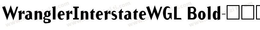 WranglerInterstateWGL Bold字体转换